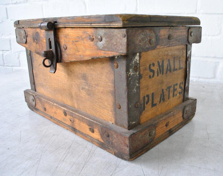 Early 20th Century Small Plates Box
