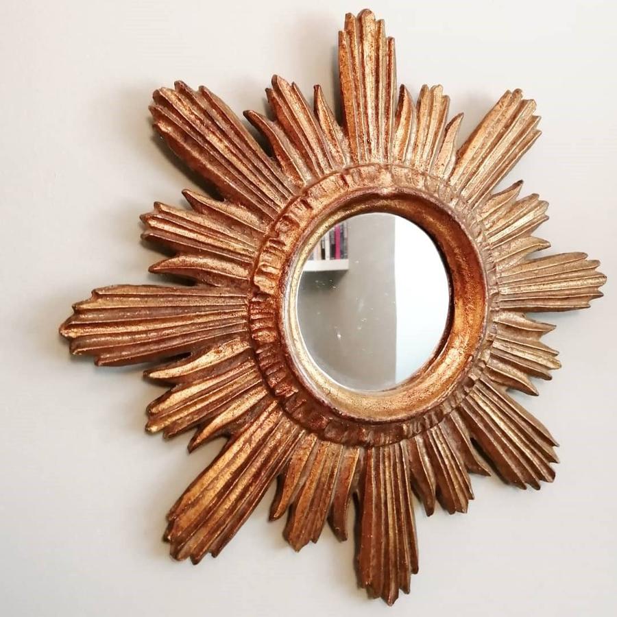 Early 20th Century Sunburst Mirror