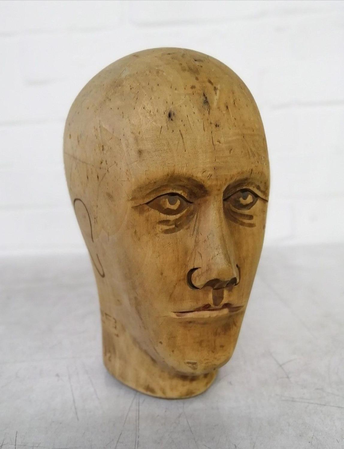 Carved Milliners Head
