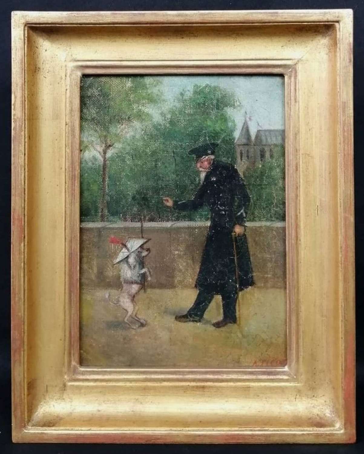 THE POODLE TRAINER (FRENCH, 19TH CENTURY)