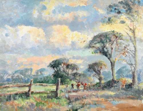 Geoffrey Chatten (b.1938) ''Bucolic Landscape''
