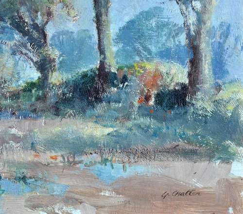 Geoffrey Chatten (b.1938) ''Bucolic Landscape''