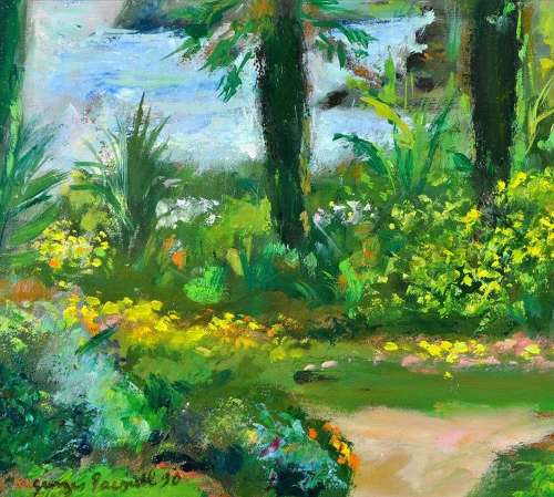 Pacouil, Georges (1903-1997) Palm Trees on the Côte d'Azur