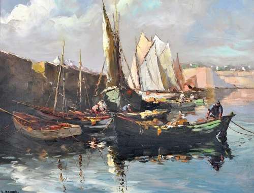 Cermak, Charles (1877-1966) Côte d'Azur Harbor