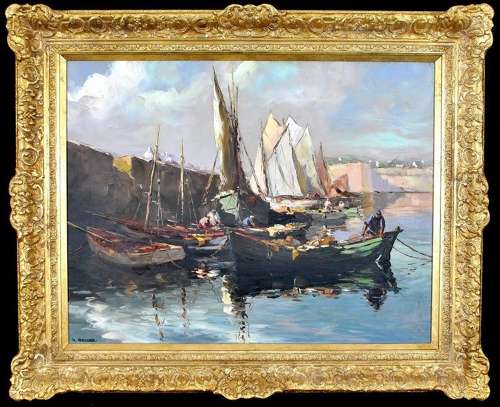 Cermak, Charles (1877-1966) Côte d'Azur Harbor