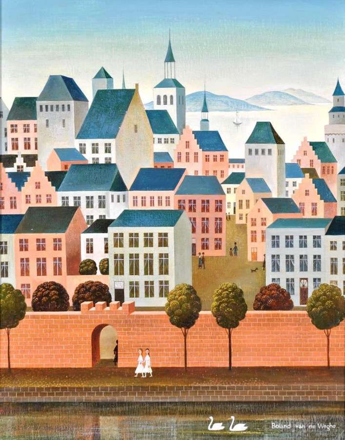 Boland van de Weghe, Suzanne (1913-2008) Townscape