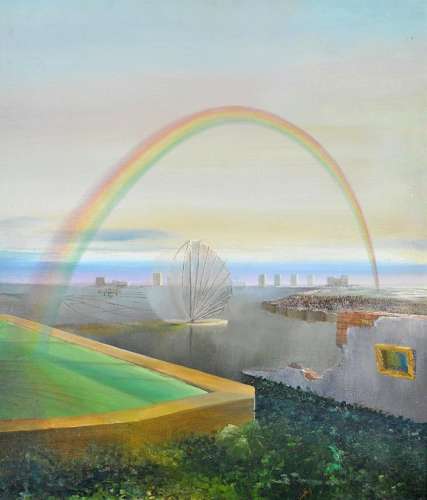 British School (Mid 20th Century) Surreal Landscape