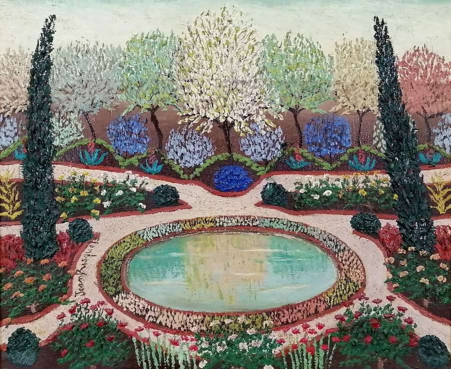Busquets, Jean (1895-1962) Jardin Parc de Saint-Cloud