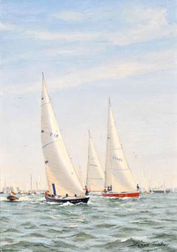 Roger Fisher (1919-1992) ''Start of the Round the World Race''