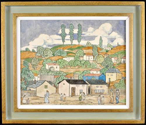 Salichs, Agapit Vidal (1894-1942) Figures in a Landscape
