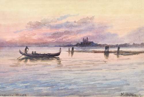 Nora Butson (1860-1950) ''Venice Lagoon''