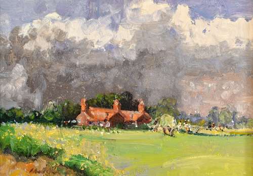 Chatten, Geoffrey (b. 1938) Cricket on the Green