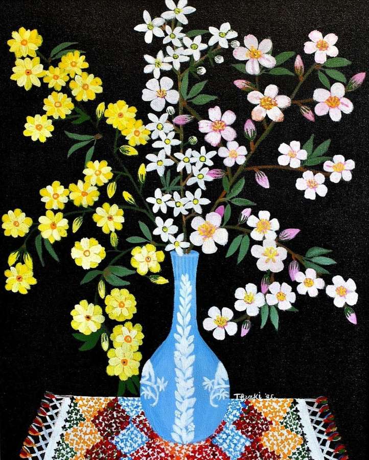 Rossidou Jones, Thraki (1920-2007) Spring Blossom in a Vase