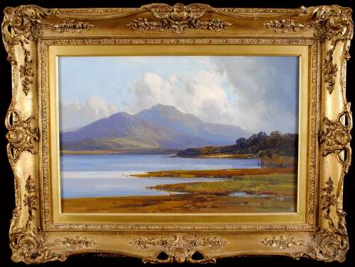 Widgery, Frederick John (1861-1942) Lake Landscape