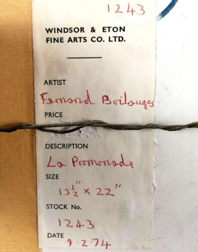 Boilauges, Fernand (1891-1991) La Promonade