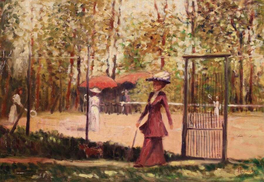 De Saeger, Anne (b.1947) Tennis in the Park
