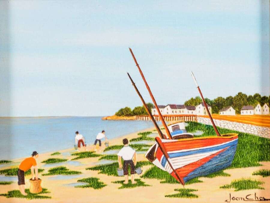 Cha, Jean (1914-?) La Peche aux Coques