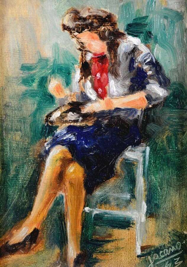 Hanot, Jacques (1923-1995) Lady Seated