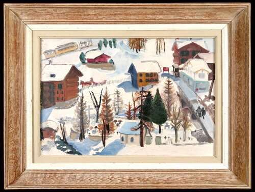French School (20th Century) Winter Landscape