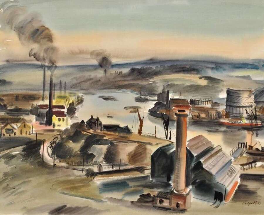 Pitchforth, Roland Vivian (1895-1982) The Medway, Rochester