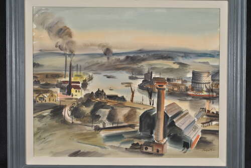 Pitchforth, Roland Vivian (1895-1982) The Medway, Rochester