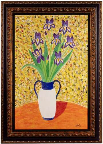 De Paul, Jean (1925-2011) Irises in a Jug
