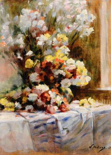 Abeloos, Victor (1881-1965) Flowers on a Table