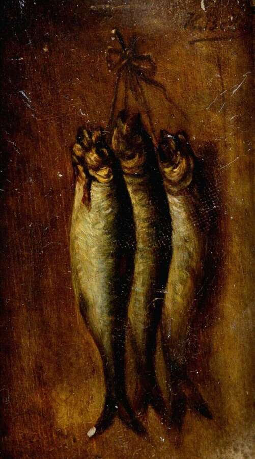 Belgian School (19th Century) Nature Morte aux Poissons