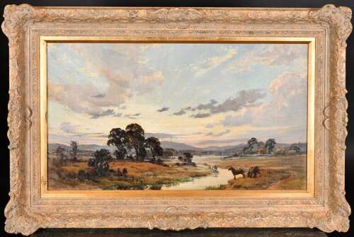 Ongley Miller, William (1883-1960) Sunset and Rising Mist on the Cheshire Plain
