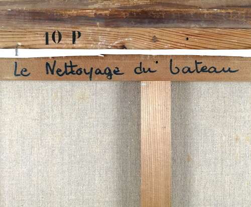 Loirand, Maurice (1922-2008) La Nettoyage du Bateau