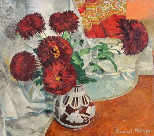 Phillips, Rachel (20th Century) Flowers in a Vase