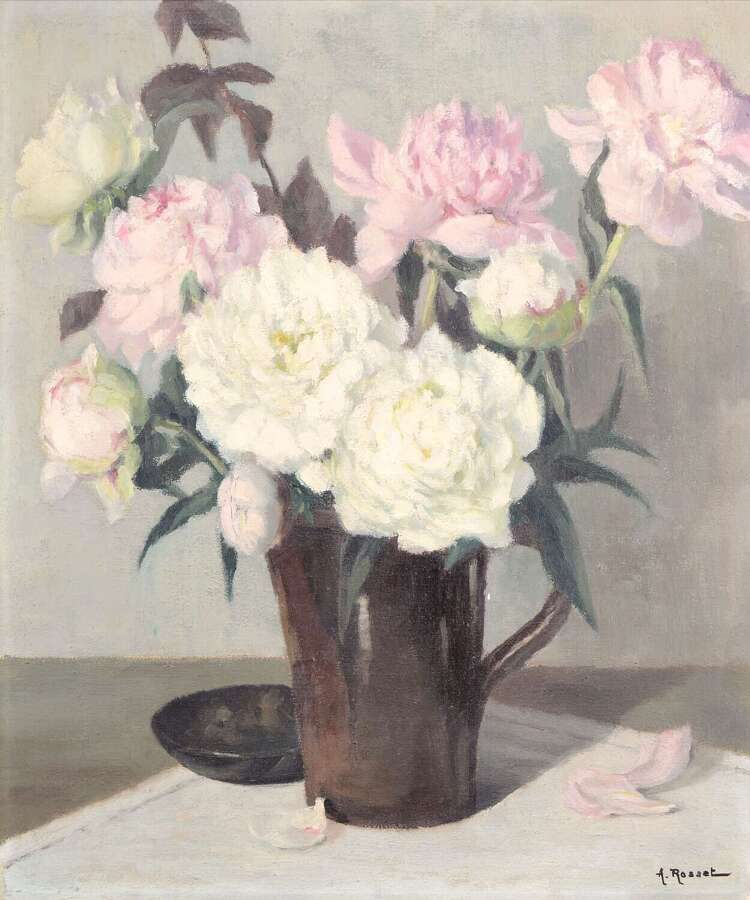 French School (Early 20th Century) Peonies