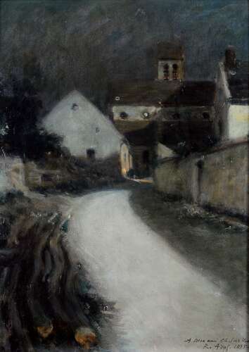 Arus, Raoul (1848-1921) Moonlit Street