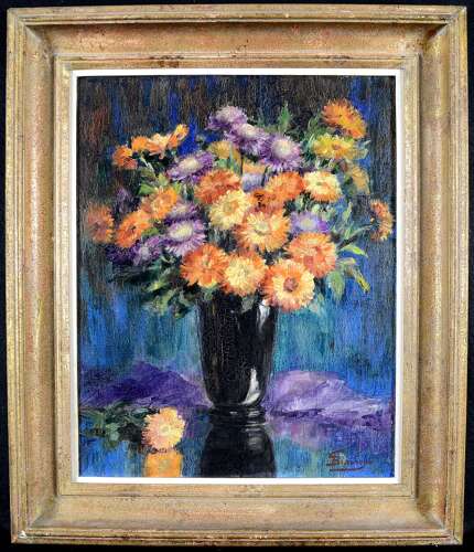 Bisschops, Gabrielle (1887-1975) Chrysanthemums