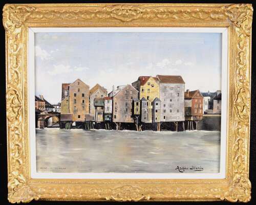Jeandry, Adolphe (19th/20th Century) Meaux, Les Vieux Moulins