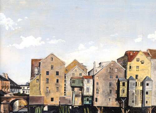 Jeandry, Adolphe (19th/20th Century) Meaux, Les Vieux Moulins