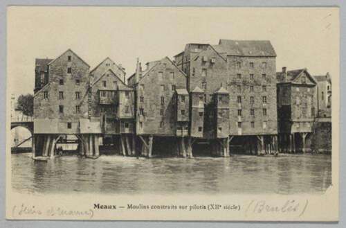 Jeandry, Adolphe (19th/20th Century) Meaux, Les Vieux Moulins