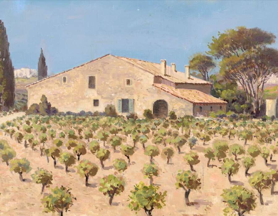 Potronat, Lucien (1889-1974) Provence Vineyard
