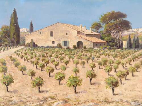 Potronat, Lucien (1889-1974) Provence Vineyard
