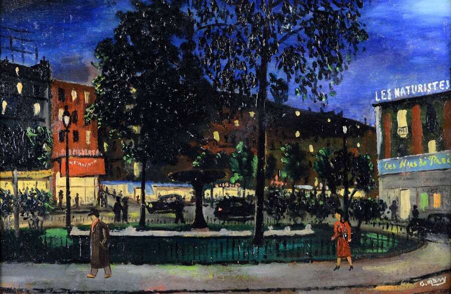 French School (Mid 20th Century) Place Pigalle