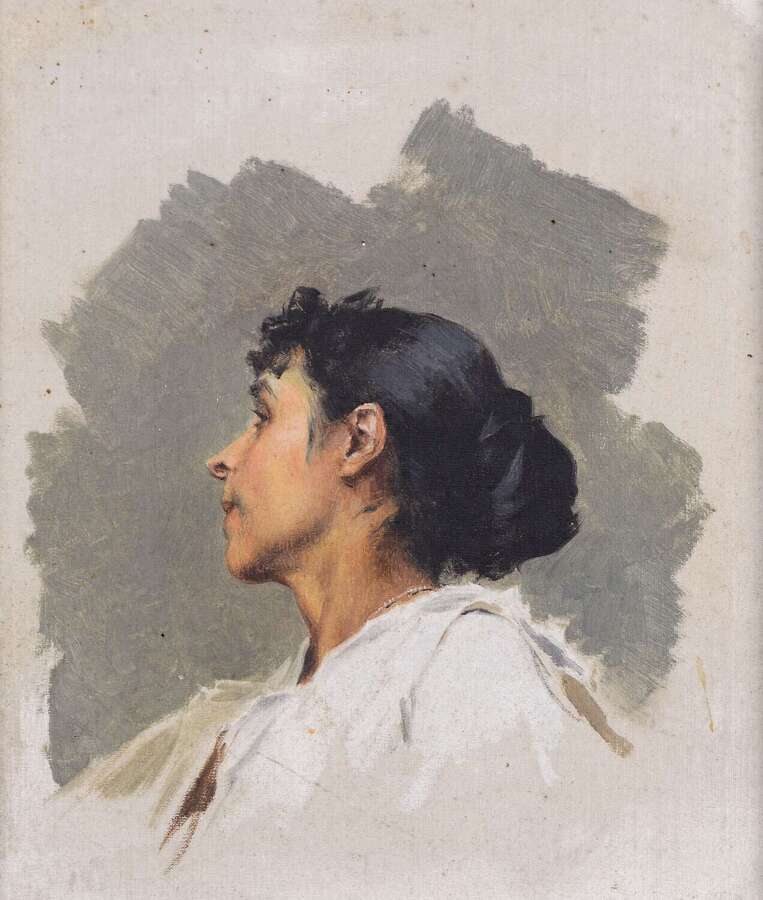 French School (Early 20th Century) Portrait of a Lady