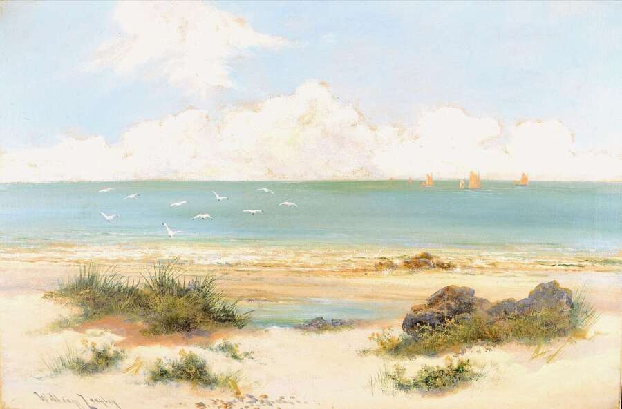 Langley, William (c.1880-1922) Beach Landscape